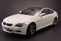 1:18 BMW M6 E63 COUPE WHITE (Kyosho Die-Cast, DC08703W)