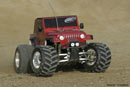 MONSTER JEEP WRANGLER 26CC ZENOAH RTR CLEAR BODY, 1:6, 2WD (FG, G11540)