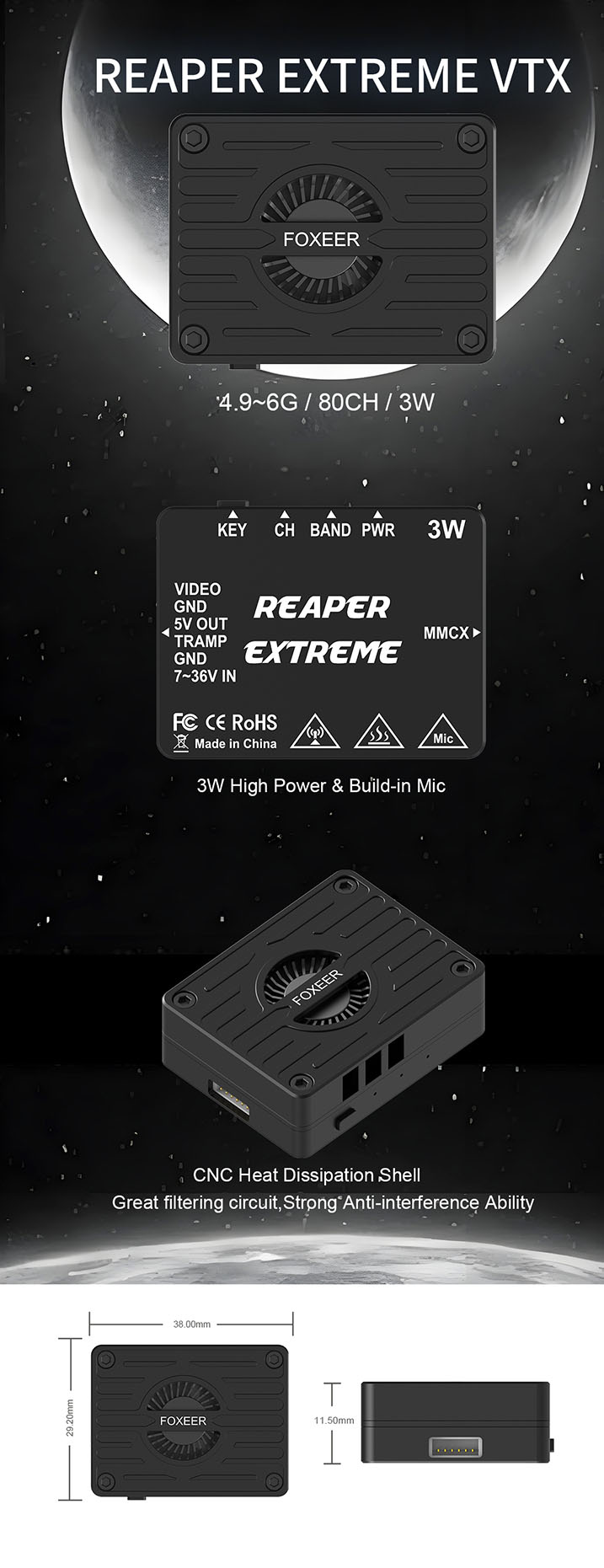 Foxeer Reaper Extreme 3W VTX