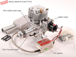 Бензиновый ДВС 26cc Gas engine w/ CD-Ignition 1.45PS (FTL26)