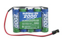 Аккумулятор 6.0V 2000mAh NiMH 5C HydriMax AA Плоский приймач універсальний (Hobbico, HCAM6351)
