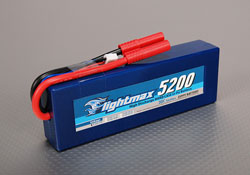 Аккумулятор 7.4V 5200mAh 2S2P 30C hardcase pack (Flightmax, HO522S2P-30)