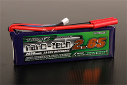 Аккумулятор 7.4V 2650mAh 2S 25~50C nano-tech (Turnigy, HON2650.2S.25)