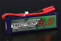Акумулятор 7.4V 4500mAh 2S 25 ~ 50C nano-tech (Turnigy, HON4500.2S.25)