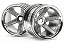 Диски 1:10 - SUPER STAR MT Хром (REAR / DEEP OFFSET), 2шт, для FIRESTORM / MT 2 / WHEELY KING (HPI Racing, HPI2160)