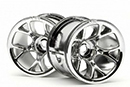 Диски 1:10 MT MESH CHROME (OP MT) 2шт, для FIRESTORM / MT 2 / WHEELY KING (HPI Racing, HPI2197)