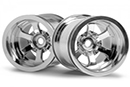 Диски 1:10 Scorch 6-тіспіцевие, блискучий хром (2.2in, 55x50мм / 2шт) (HPI Racing, HPI3087)
