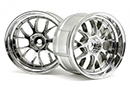 Диски 1:10 - LP32 LM-R WHEEL, хром. Ширина 32 мм, вылет 6 мм, 2 шт. (HPI Racing, HPI33460)