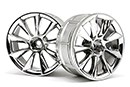 Диски 1:10 - LP29 WHEEL ATG RS8, хром. Ширина 29 мм, вылет 3 мм, 2 шт. (HPI Racing, HPI33462)