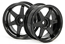 Диски 1/10 - TE37 WHEEL, черный, ширина 26мм, вынос 3мм, 2шт (HPI Racing, HPI3841)