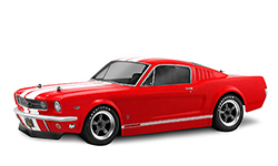 Кузов 1/10 Ford Mustang GT 1966 неокрашенный (200мм). Декали, наклейки и маски окно (HPI Racing, HPI17519)