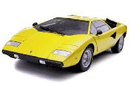 1:12 AM COUNTACH LP400 YELLOW (Kyosho Die-Cast, DC08611Y)