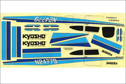 Набор наклеек для самолёта Kyosho Cessna Skylane 182 (Kyosho, 10242-06)