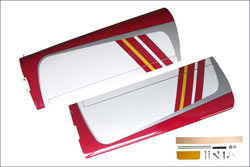 Основное крыло для Calmato Sport 40, цвет красный (Kyosho, 11215R-11E)