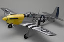 Літак P-51D Mustang 40 w / Landing Gear, ARF, ДВС, 1390mm (Kyosho, 11823LB)
