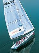 Парусная яхта ORACLE BMW Racing USA-76, Readyset, L = 612mm (Kyosho, 40013B)