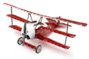 Самолёт Fokker DR-1 Micro, электро, 475mm (Kyosho, 56525)