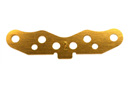 SP Rear Sus. Plate (Rear skid-2 degree/Gold) (Kyosho, IFW131)