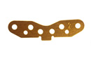 SP Rear Suspension Plate 2(Gold MP777) (Kyosho, IFW302)