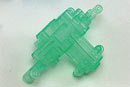 Mini-Z skeleton servo case set, clear green (Kyosho, MMF03CG)