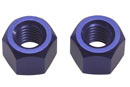 Колёсные гайки синего цвета, 2 штуки (Kyosho, TR127)