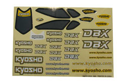 Комплект наклеек для корпуса автомодели Kyosho из серии DBX (Kyosho, TRD151)