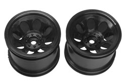 Чёрные колёсные диски, 2штуки (Kyosho, TRH001BK)