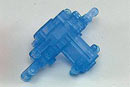 Mini-Z skeleton servo case set, clear blue (Kyosho, MMF03CB)