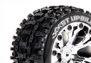 Колесо 1/10 Truggy Louise ST-UPHILL 2.8 "(0 Offset / Chrome Rear) 2шт. (L-T3211SC)