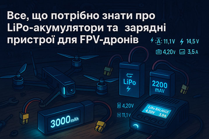 Все, що потрібно знати про LiPo-акумулятори та зарядні пристрої для FPV-дронів