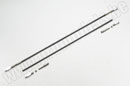 Карбоновые тяги диаметром 3мм. длинна 250мм. Кабанчики метал.с резьбой М3. 2шт. (Protech, MA686)