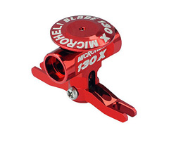 CNC Aluminum Main Rotor Hub w/Button Red (Microheli, MHE130X101B)