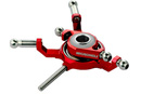 CNC Titanium Swashplate Red (Microheli, MHE130X110)