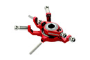 CNC Titanium Swashplate Red (Microheli, MHE130X112)