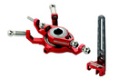 Titanium Swashplate w/Anti-Rotation Guide Combo Red (Microheli, MHE130X112X)