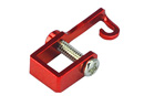 Aluminum Tail Push Rod Support Red (Microheli, MHE130X124)