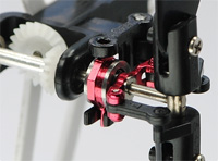 Алюминиевый слайдер хвостового ротора Double Bearing Titanium Tail Pitch Slider Red (Microheli, MHE130X127T)