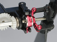 Алюмінієвий слайдер хвостового ротора Double Bearing Titanium Tail Pitch Slider Red (Microheli, MHE130X127T)