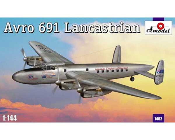 Сборная модель Amodel Транспортный самолёт Avro 691 Lancastrian 1:144 (AMO1462)