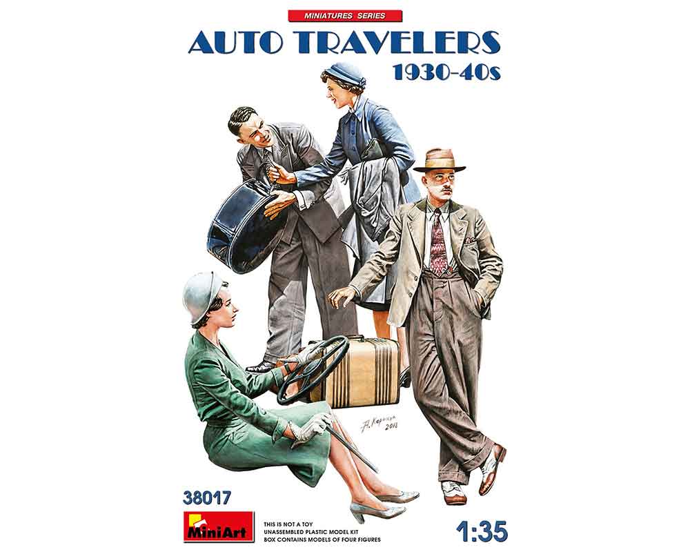 Збірні фігурки MiniArt Автомандрівники 1930-1940 років 1:35 (MA38017)