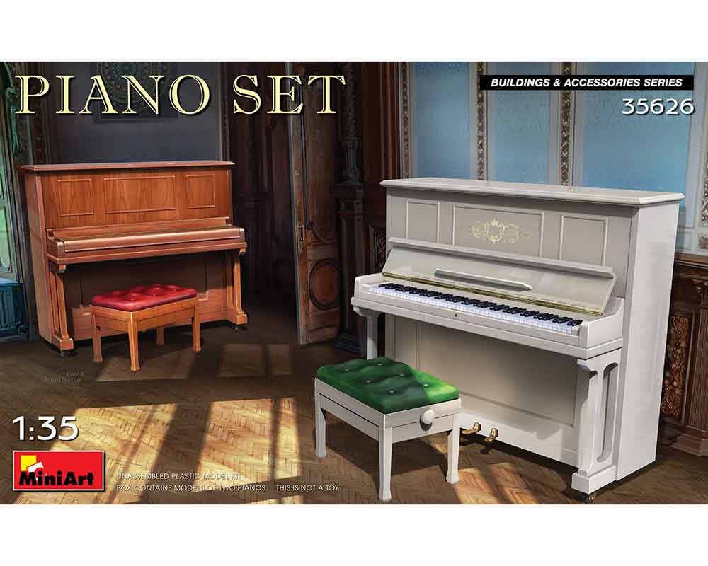 Сборная модель MiniArt Набор фортепиано 1:35 (MA35626)