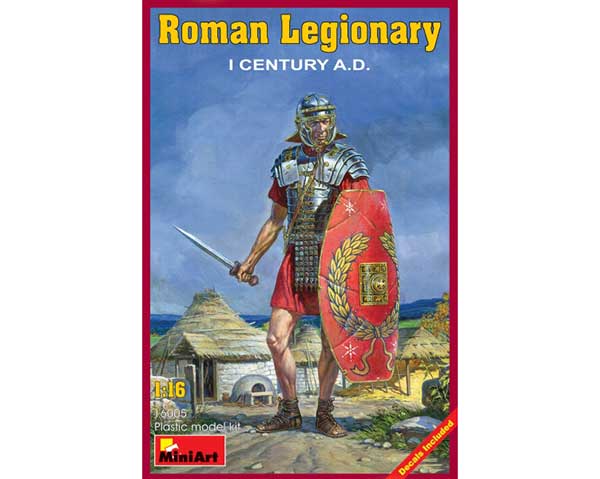 Сборная модель MiniArt Римский легионер Roman legionary, I century A.D. (Фигуры) 1:16 (MA16005)