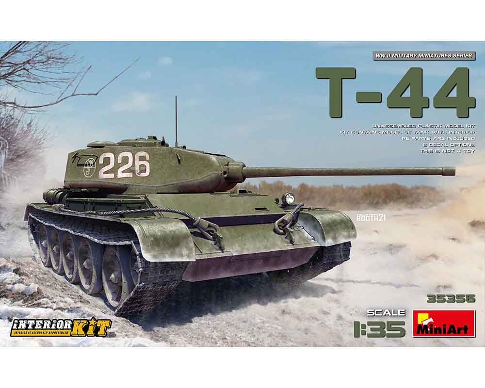 Сборная модель MiniArt Советский танк Т-44 с интерьером 1:35 (MA35356)