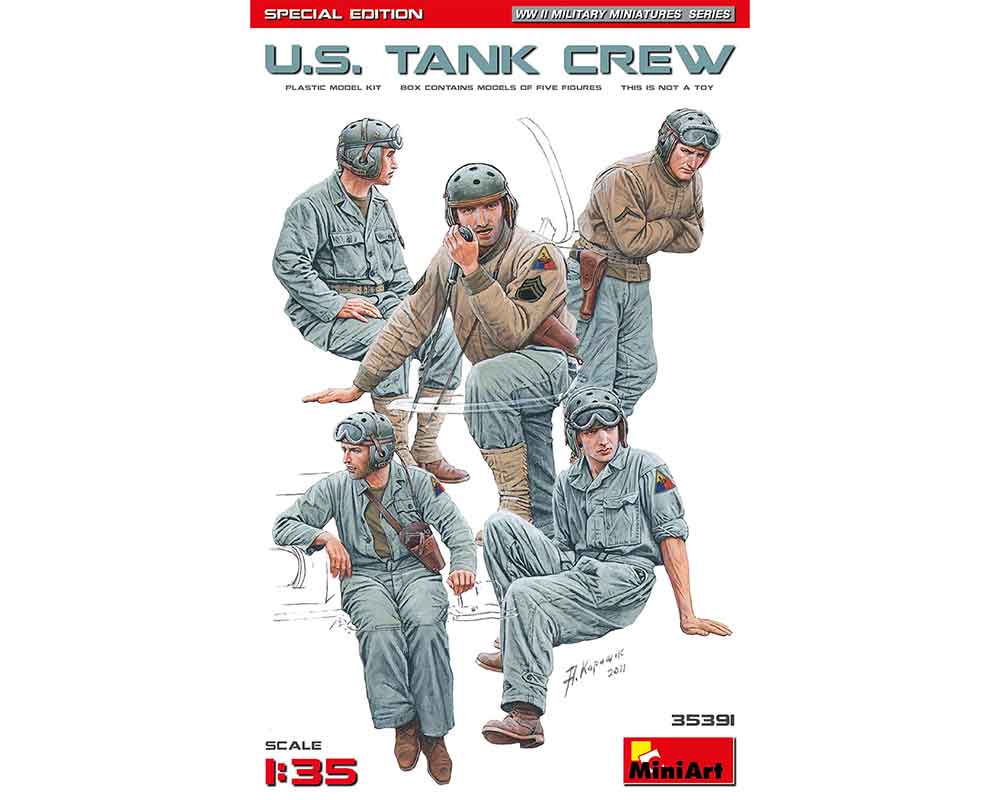 Збірні фігурки MiniArt Американські танкісти, спеціальний випуск 1:35 (MA35391)