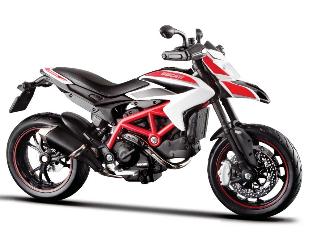 Модель мотоцикла Maisto Ducati Hypermotard SP 1:12 белый