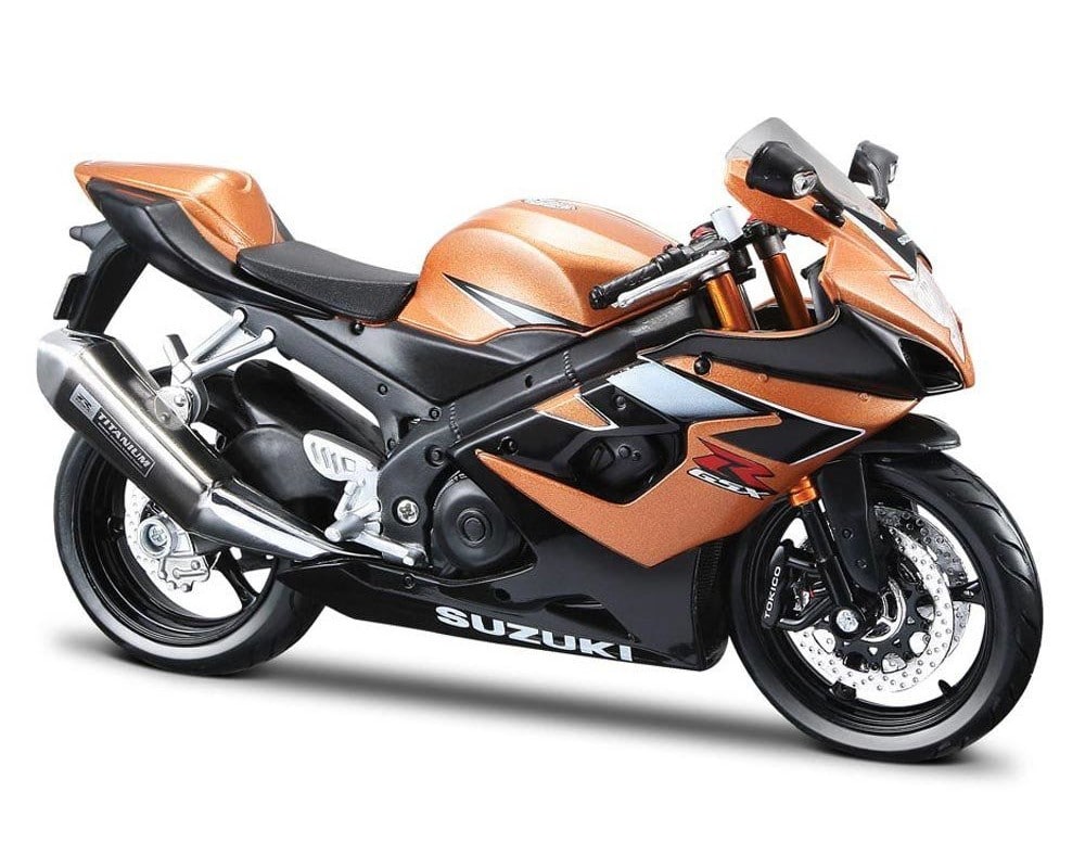 Модель мотоцикла Maisto Suzuki GSX-R1000 2006 1:12 золото/черный