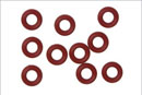 Silicone O-Ring (P4/Orange) 10Pcs (Kyosho, ORG04)