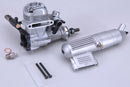 ДВС 2,49 см3 MAX-15LA SILVER (10G) W / 871 SILENCER (Двигуни ОС, 11532)