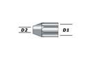 Адаптер для алюмінієвого кока D1 = 3 / 8-24UNF, D2 = M5 (Protech, MA552.55)