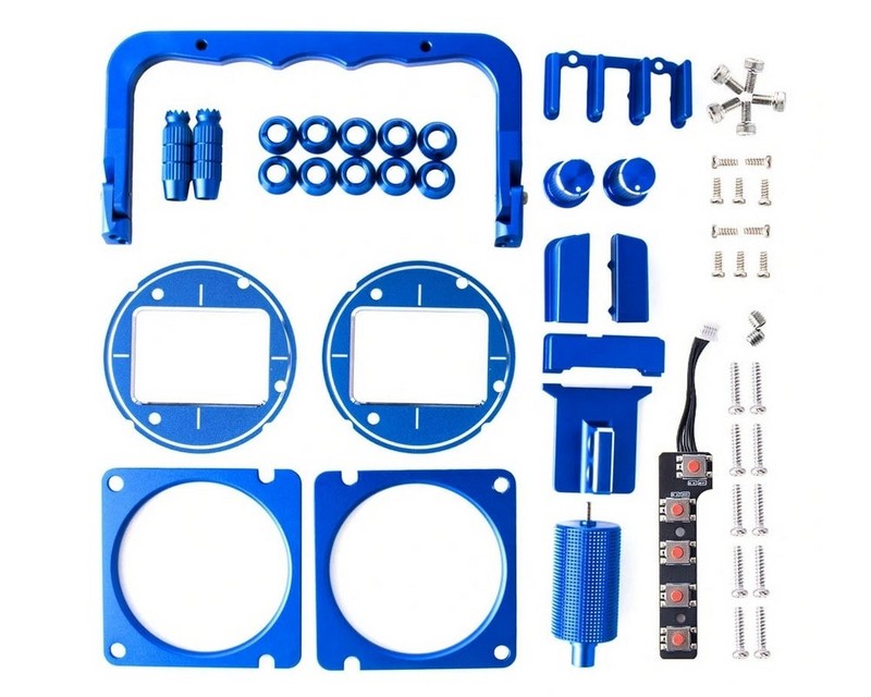 Комплект деталей RadioMaster TX16S CNC Upgrade Parts Set (Blue) for V3 Gimbal